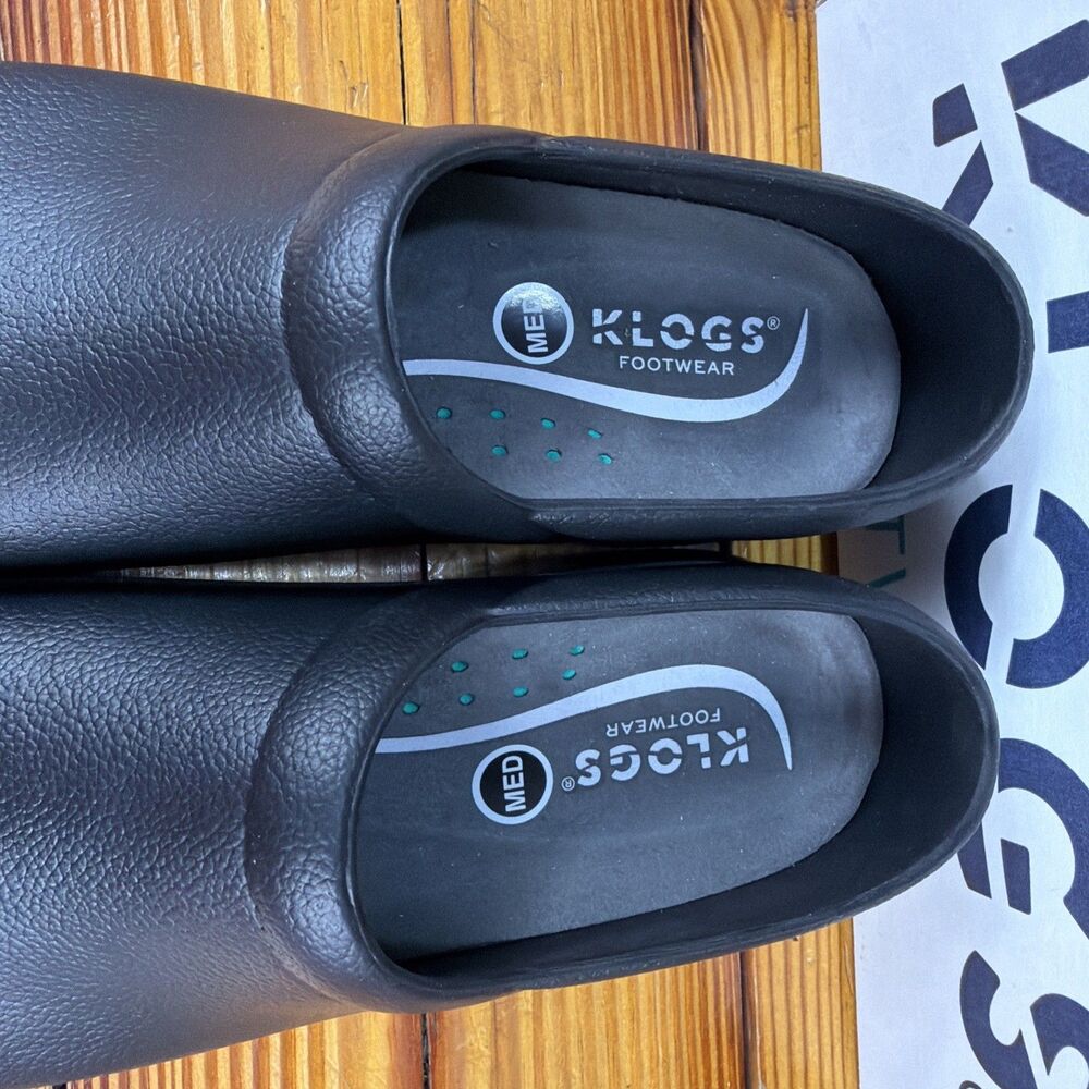 Klogs Womens Size 10 Black Boca Closed Back Clogs New in Box - Picture 6 of 12
